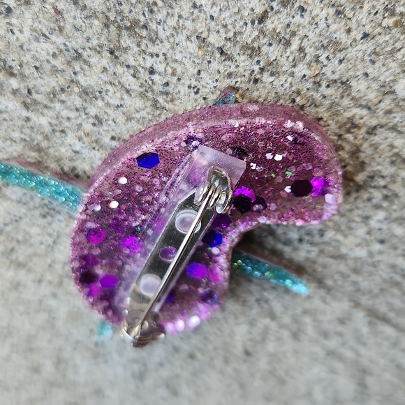 atomic resin brooch - Picture 6 of 7